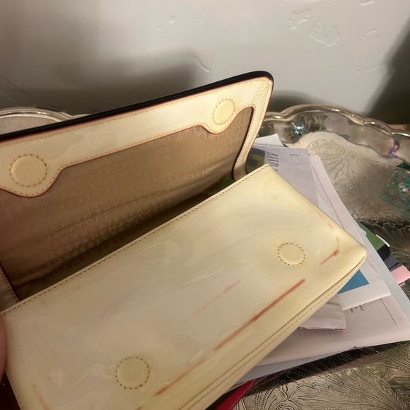 Kate Spade vintage novelty Cream License Plate Clutch Bag - Picture 4 of 5